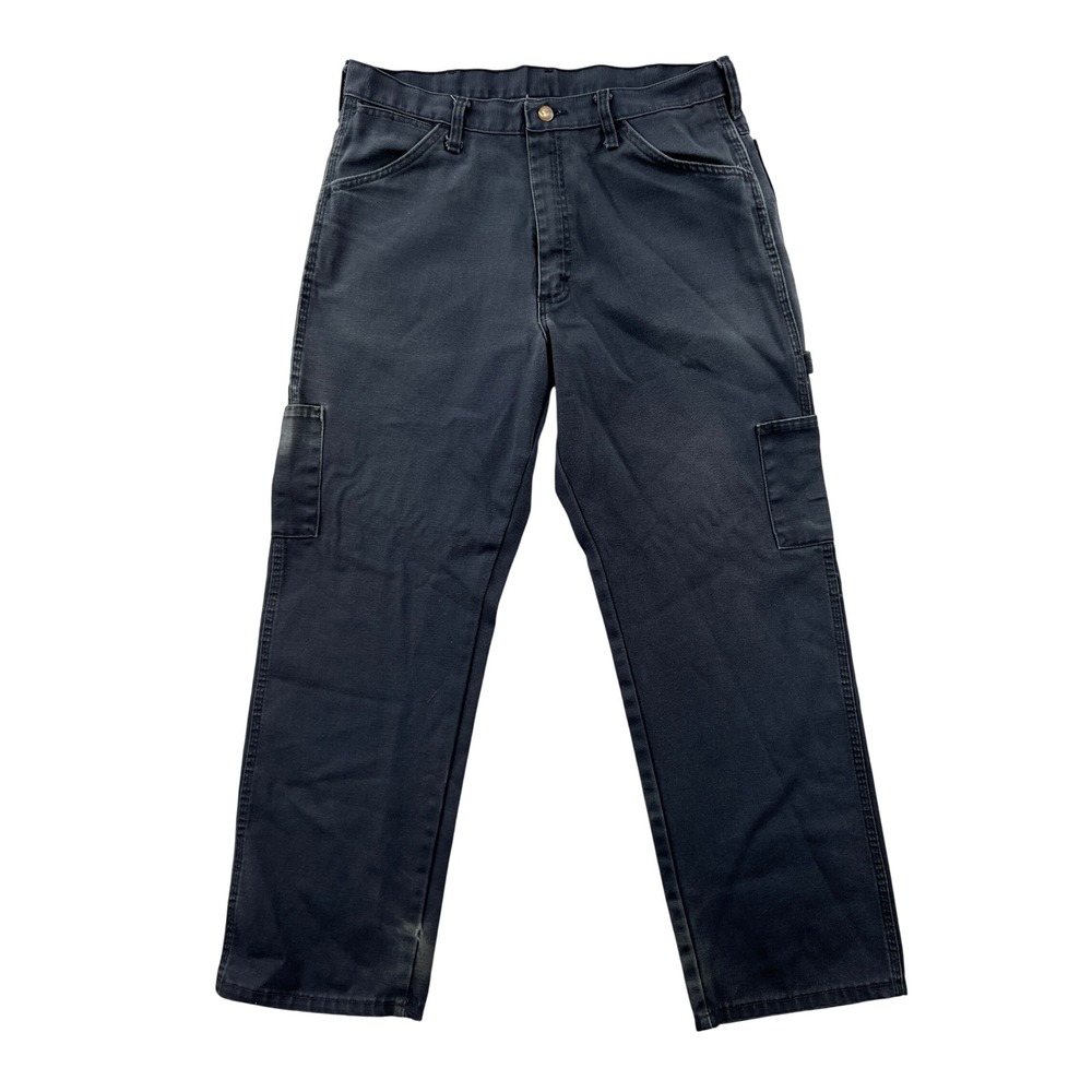 Bulwark FR Cargo Work Pants Mens 36x30 Navy Blue Flame Resistant Utility Excel